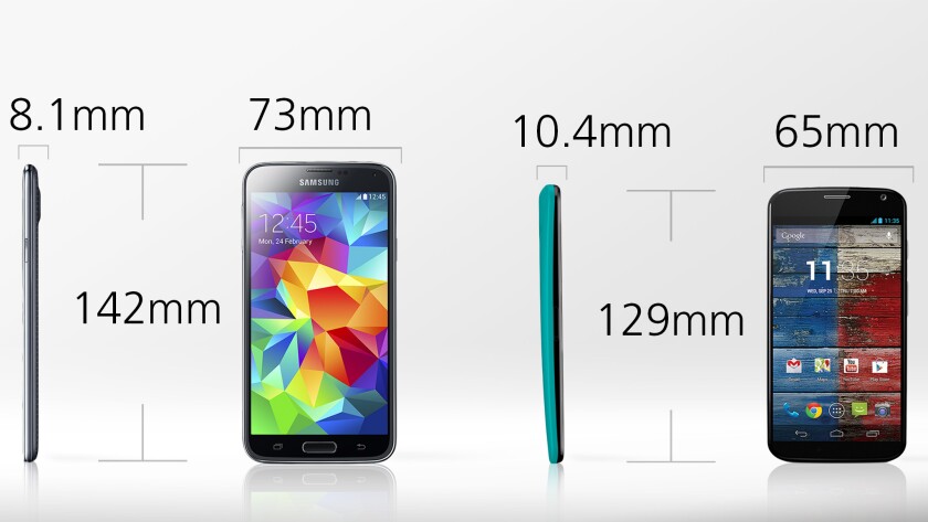 The GS5 is 10 percent longer and 12 percent wider