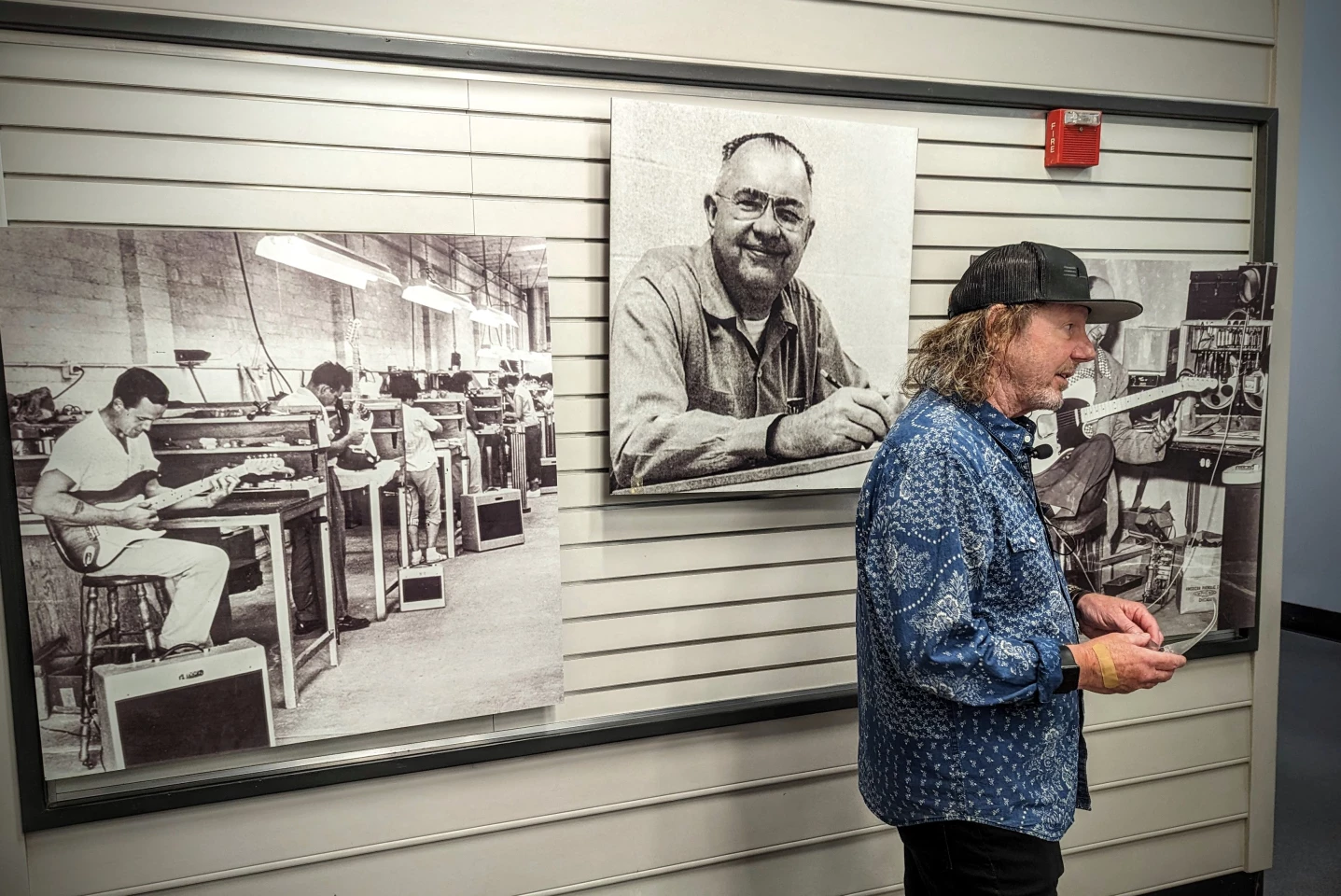 Mark Kendrick started working at Fender 48 years ago. He's the only current employee that worked alongside Leo Fender