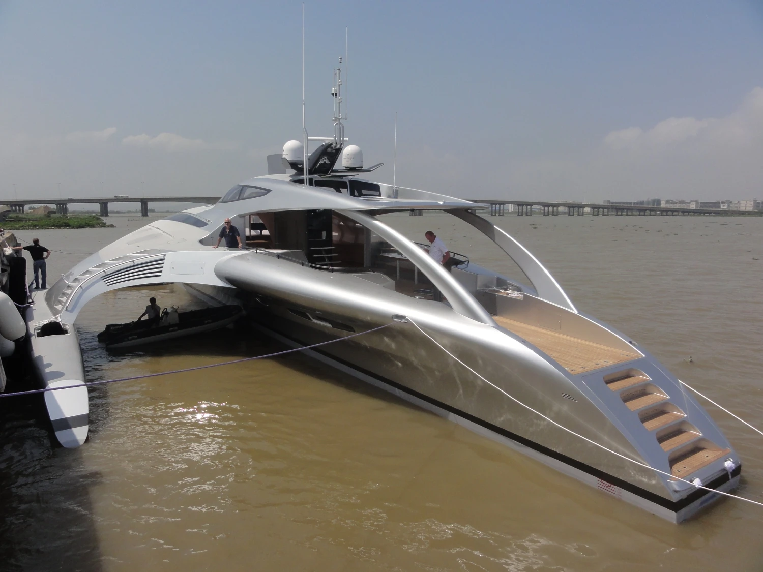 A stern view of the Adastra