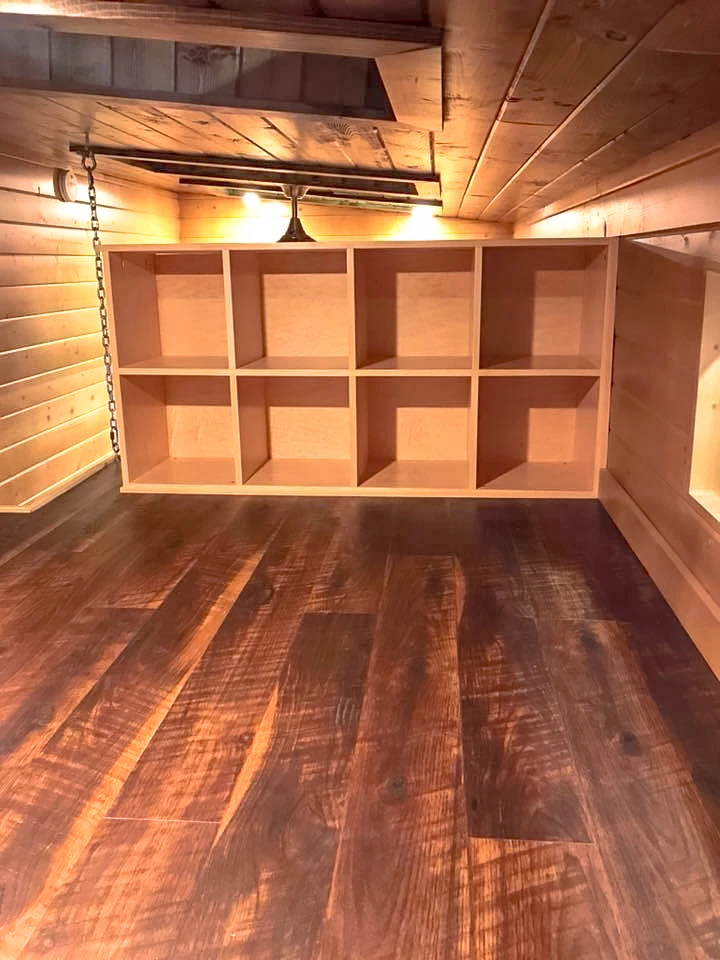 Another shot of the Ibiza's loft bedroom, showing the integrated storage space