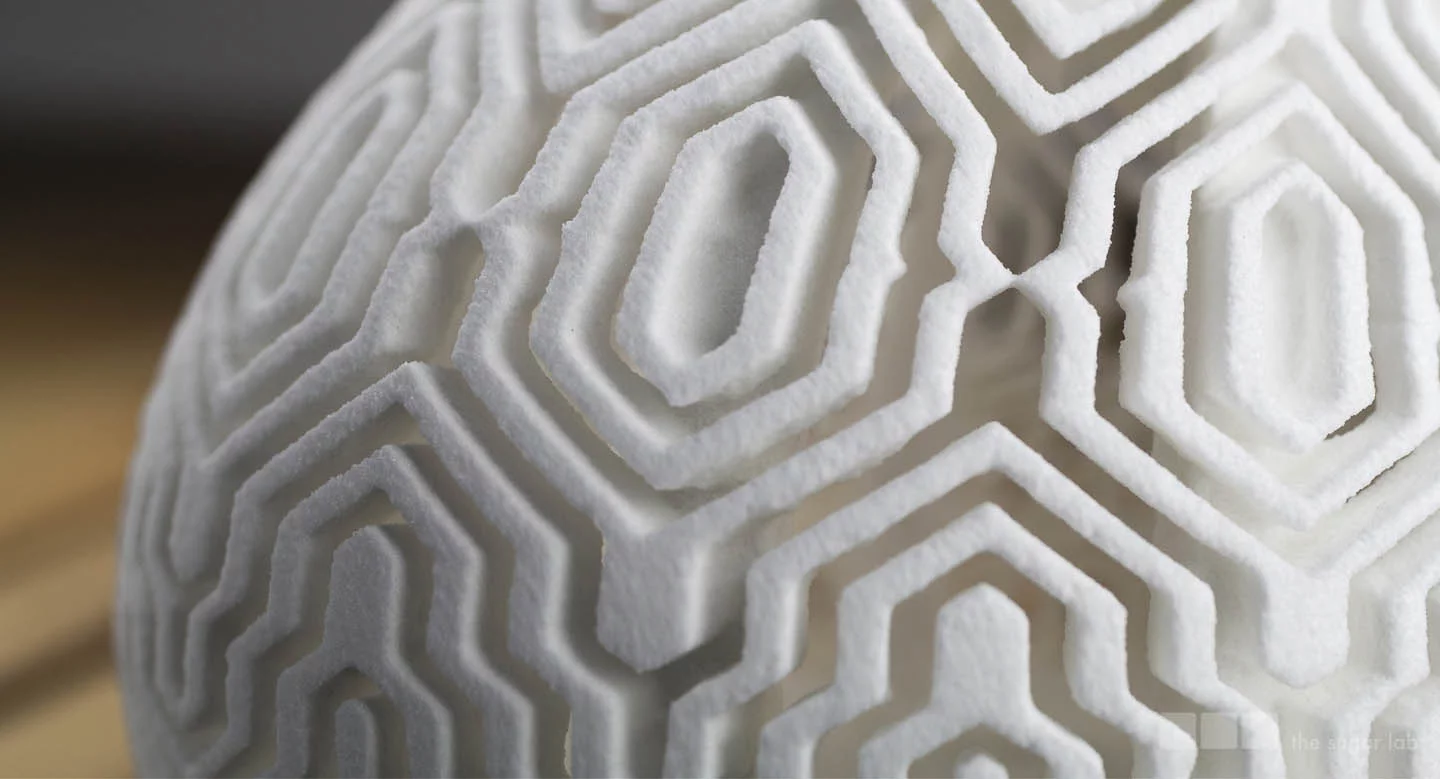 The pair uses a mixture of water and alcohol to wet and harden a sugar substrate into the precise forms (Photo: Sugar Lab)