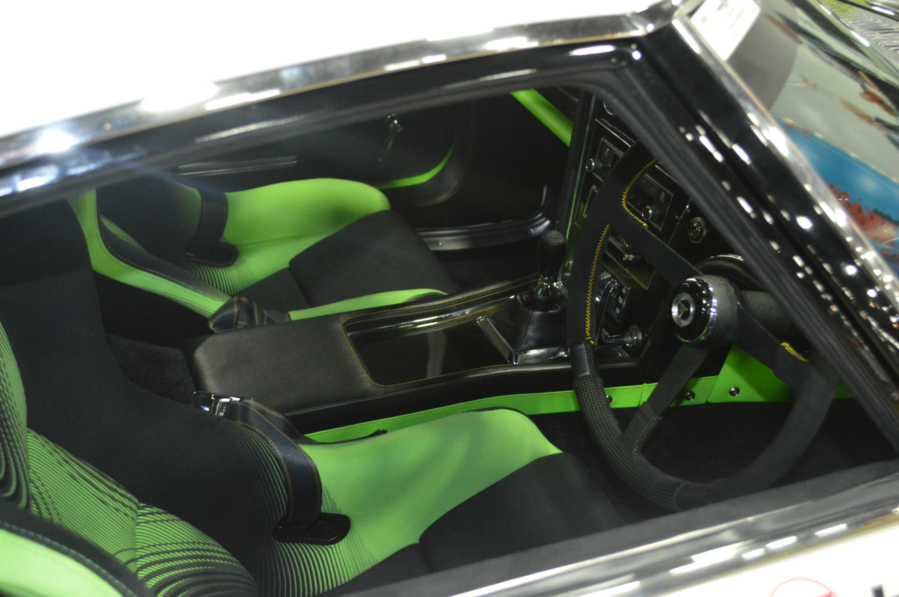 Inside the electric 2000GT