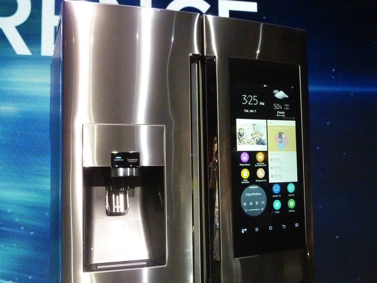 Samsung's new smart fridge lets you check in on its contents through
