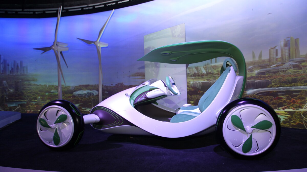 One of the four Yez Concept machines constructed for the Expo, this one lives permanently downstairs at the SAIC pavilion