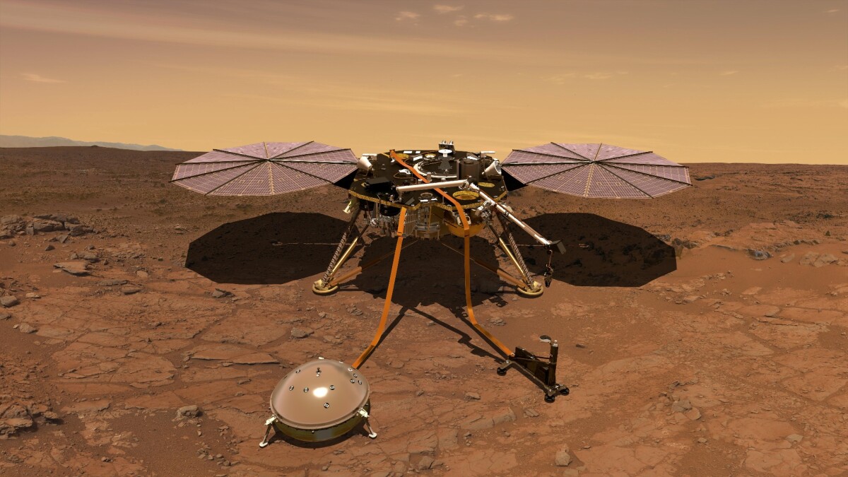 Artist's concept of the InSight lander