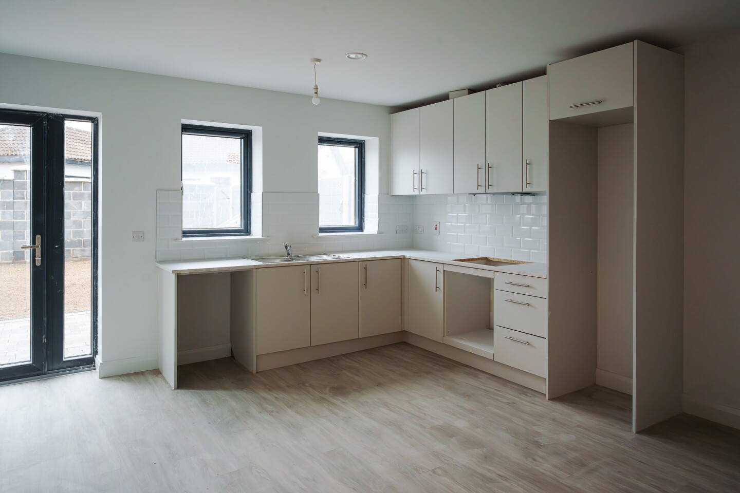 The interior of the 3D-printed homes looks comfortable and well-proportioned