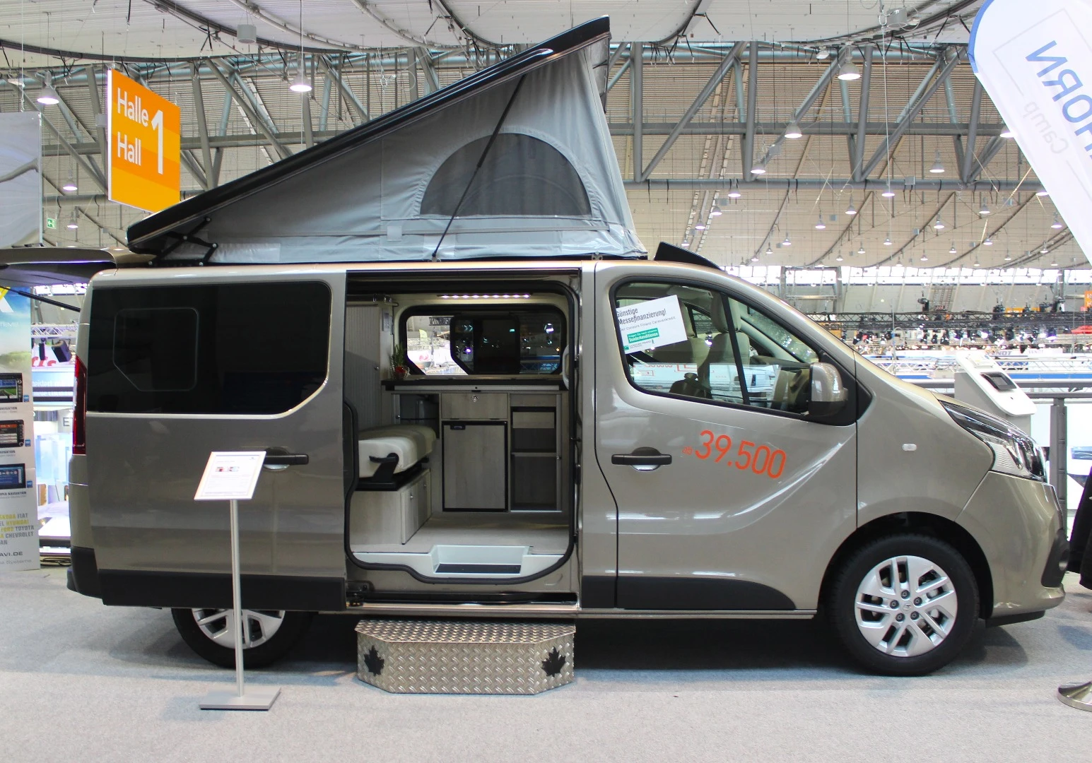 A simple but functional camper, the pop-top Ahorn Van City's advertised base price is €39,500, but this model was optioned up to €47,990