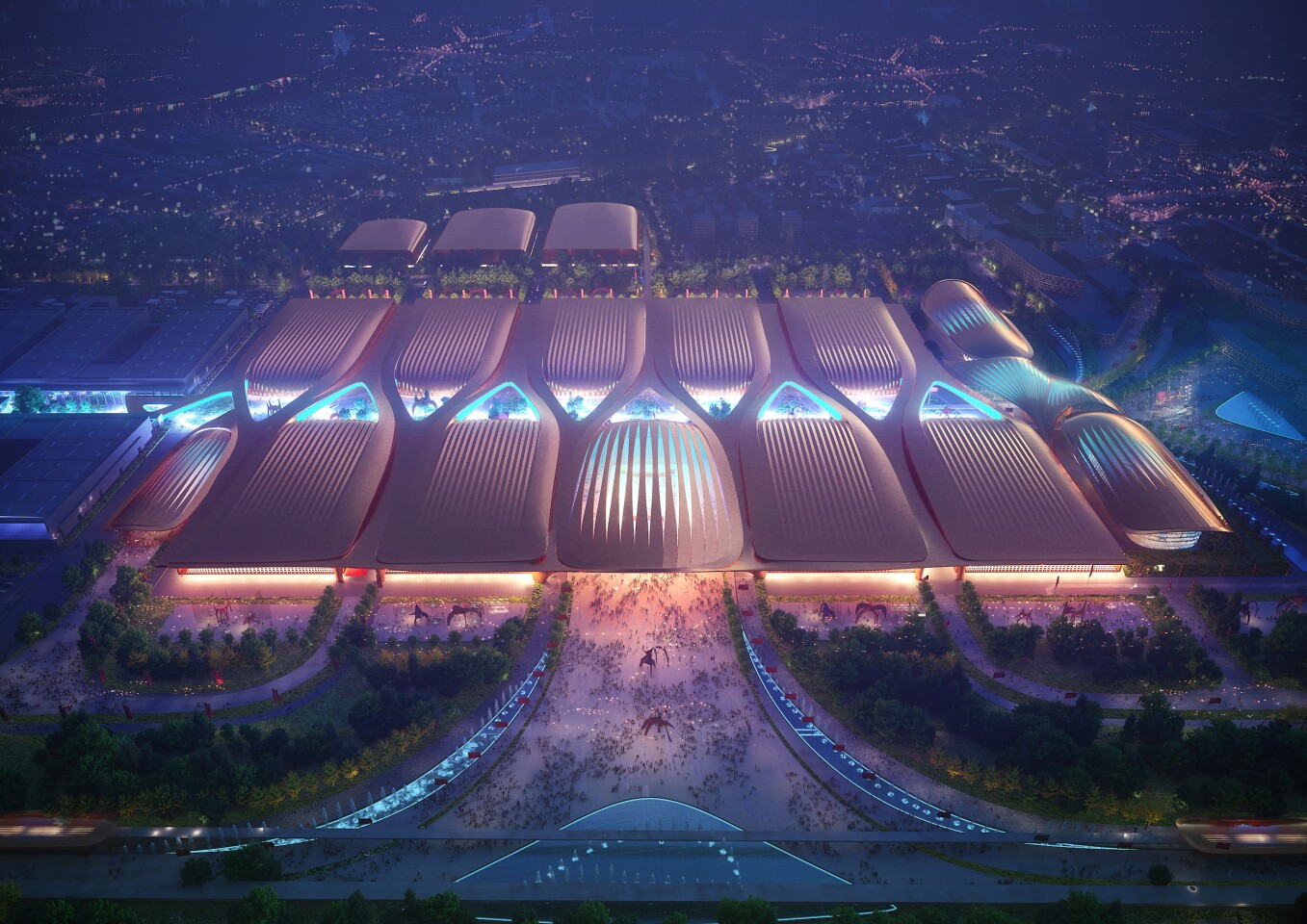 Phase II of the International Exhibition Centre in Beijing will measure 438,500 sq m (roughly 4.7 million sq ft)