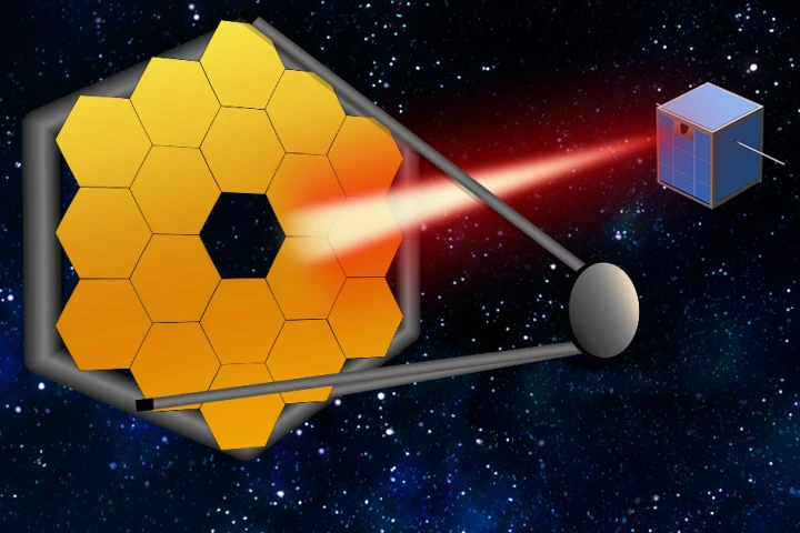 MIT researchers say that small satellites can follow future space telescopes, and act as “guide stars,” by pointing a laser back at a telescope to calibrate the system and produce better, more accurate images of distant worlds