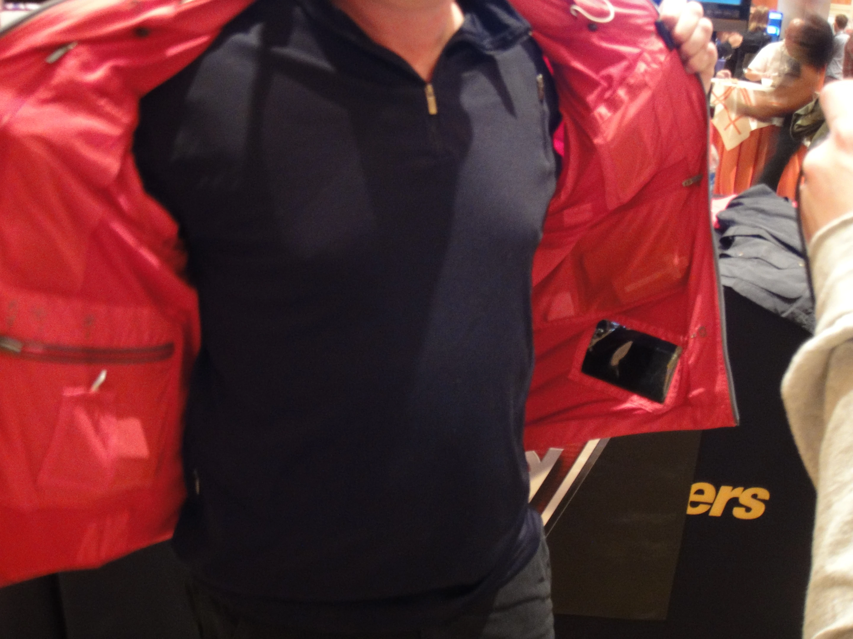 SCOTTeVEST CEO Scott Jordan was on hand at CES to show-off the new prototype jacket