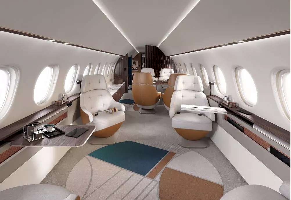 The Dassault Falcon 10X has a larger cabin than any business jet currently flying