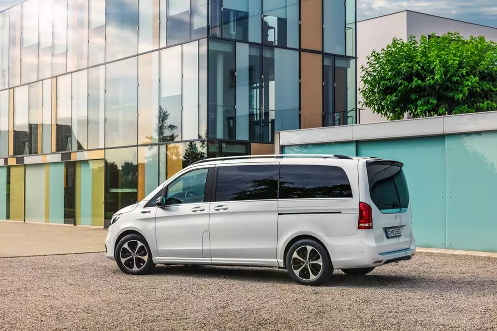 The EQV rides on 18-in lightweight EQ wheels