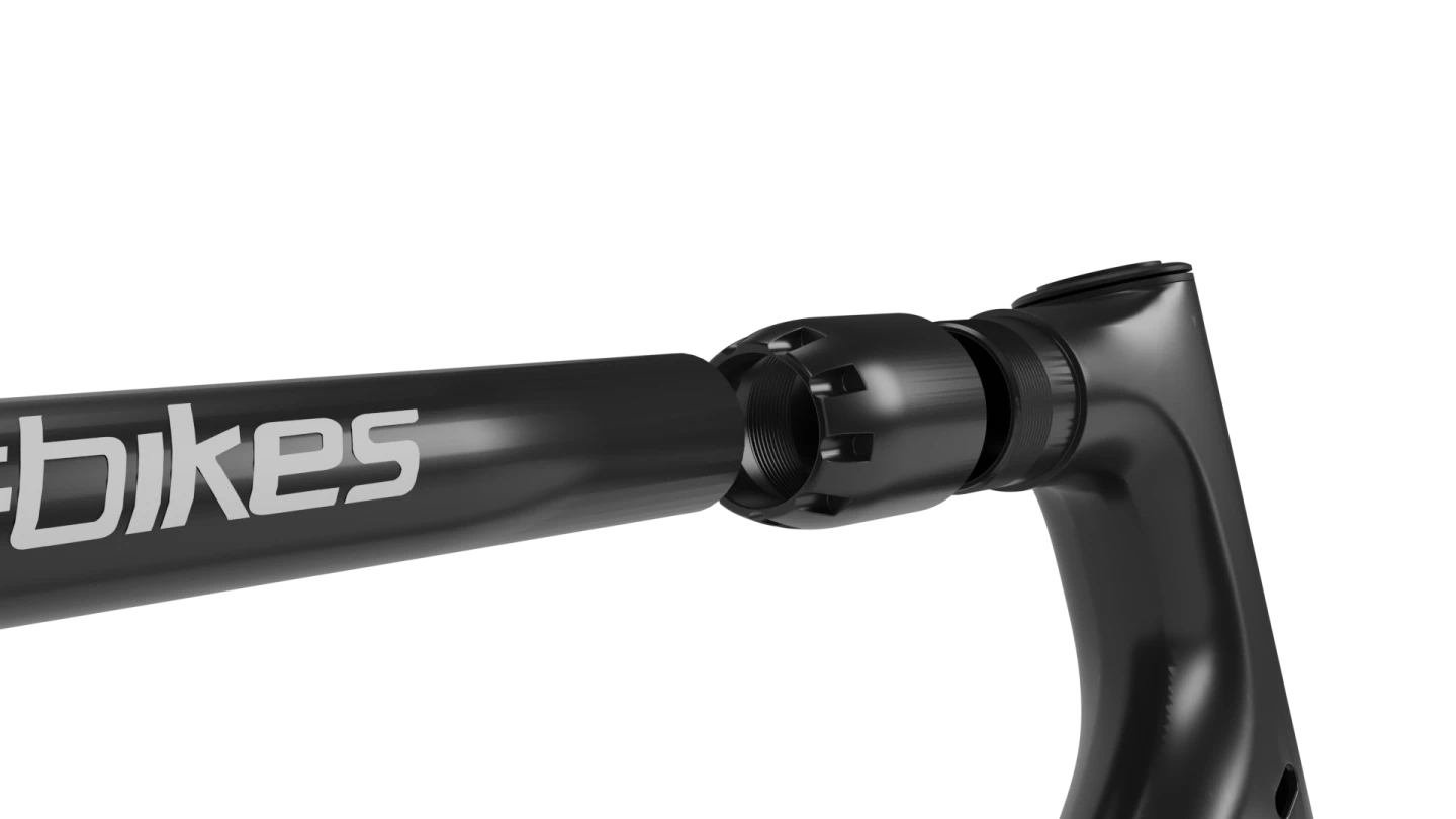 The tubes connect to the hub segments via connector fittings
