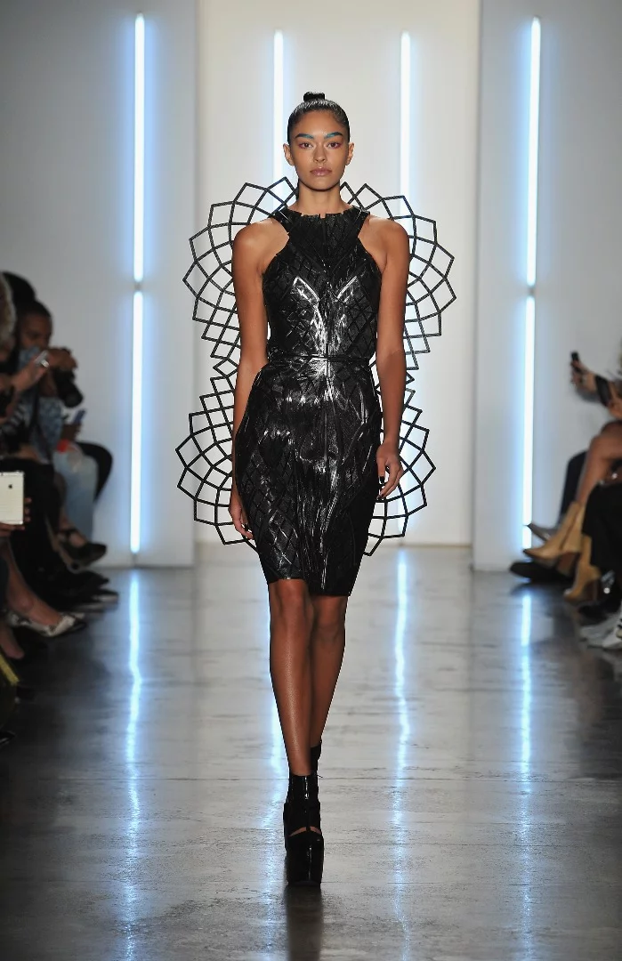 The Chromat Adrenaline Dress at Chromat's Spring/Summer 2016 runway show at MADE Fashion Week