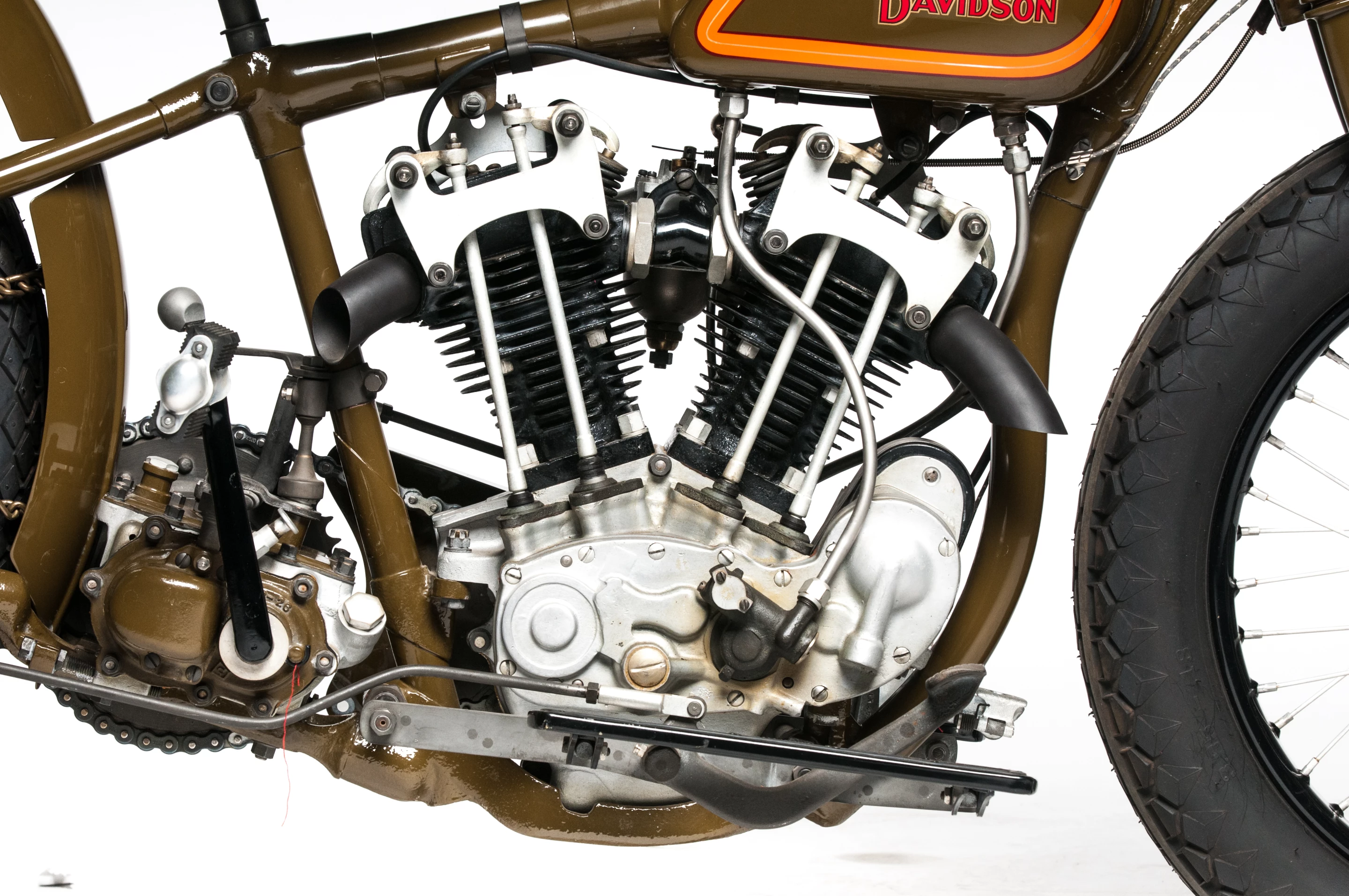 One of Harley-Davidson's most successful and important racing machines, the ‘DAH’ hillclimber is among the very few pre-Knucklehead OHV models produced, winning three national hillclimb titles. Only 25 of these specialized racers were produced between 1929-33, and this machine (Lot S92) has a documented competition history ridden by Windy Lindstrom, and it was also used by sculptor Jeff Decker as a model for his famous statue ‘The Hillclimber,’ which sits outside the Harley-Davidson museum. It is estimated to fetch between $200,000 and $250,000