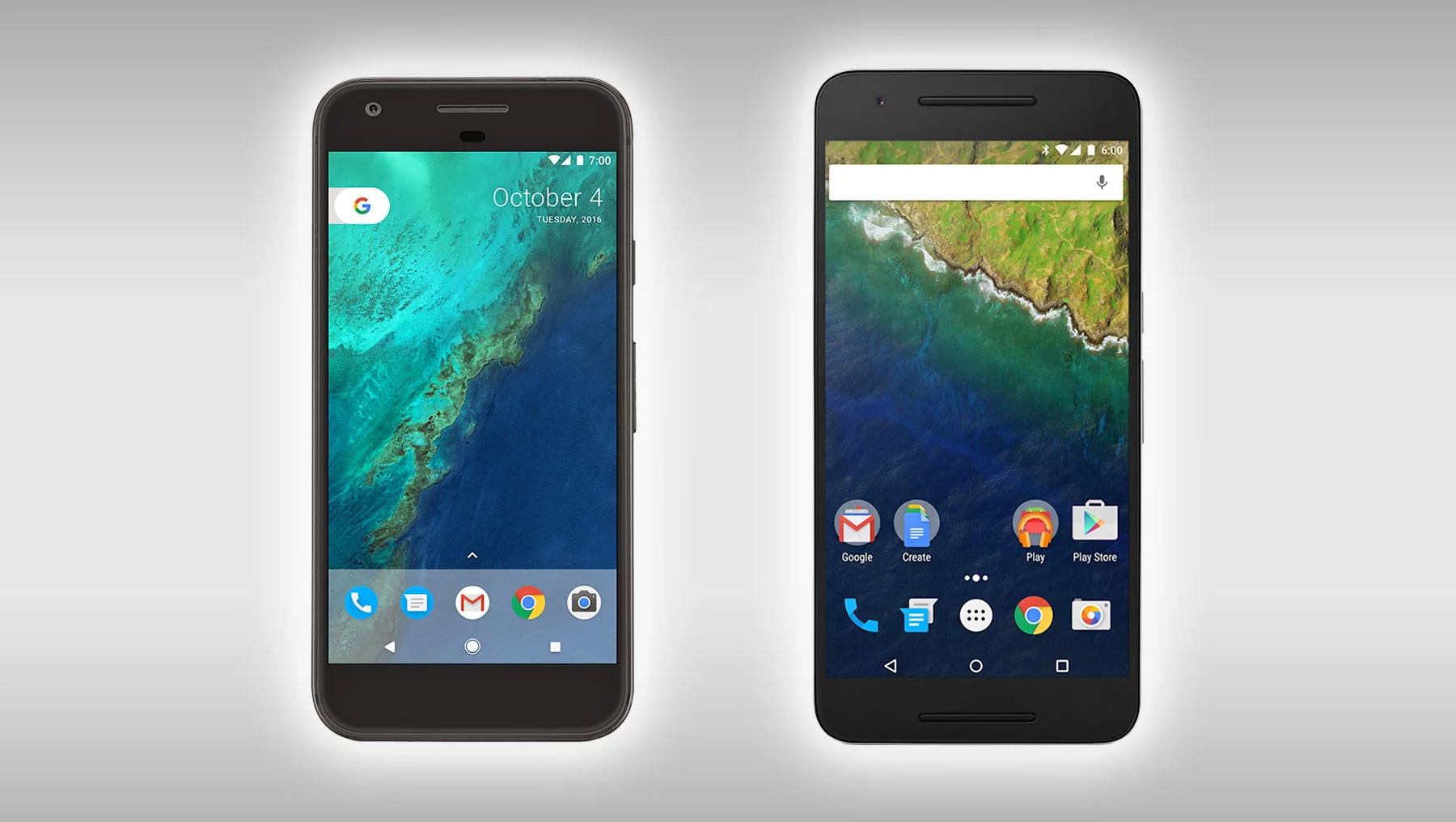 Comparing the new Google-made Pixel XL with its closest relative, the Nexus 6P