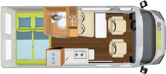 Hymercar Free 600 floor plan