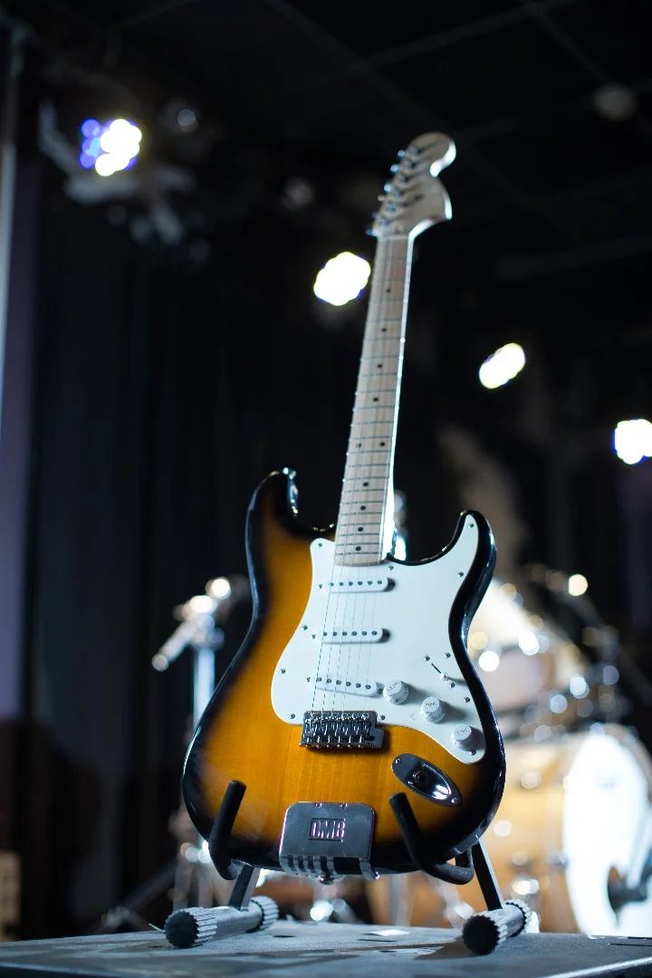 The Strat-like OMB electric guitar