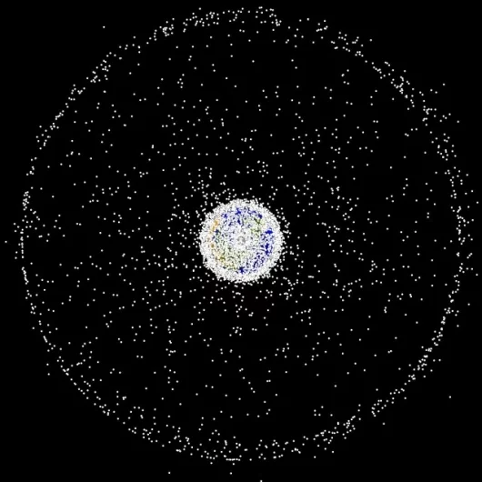 Space junk threatens global communicationsImage: NASA Orbital Debris Program Office