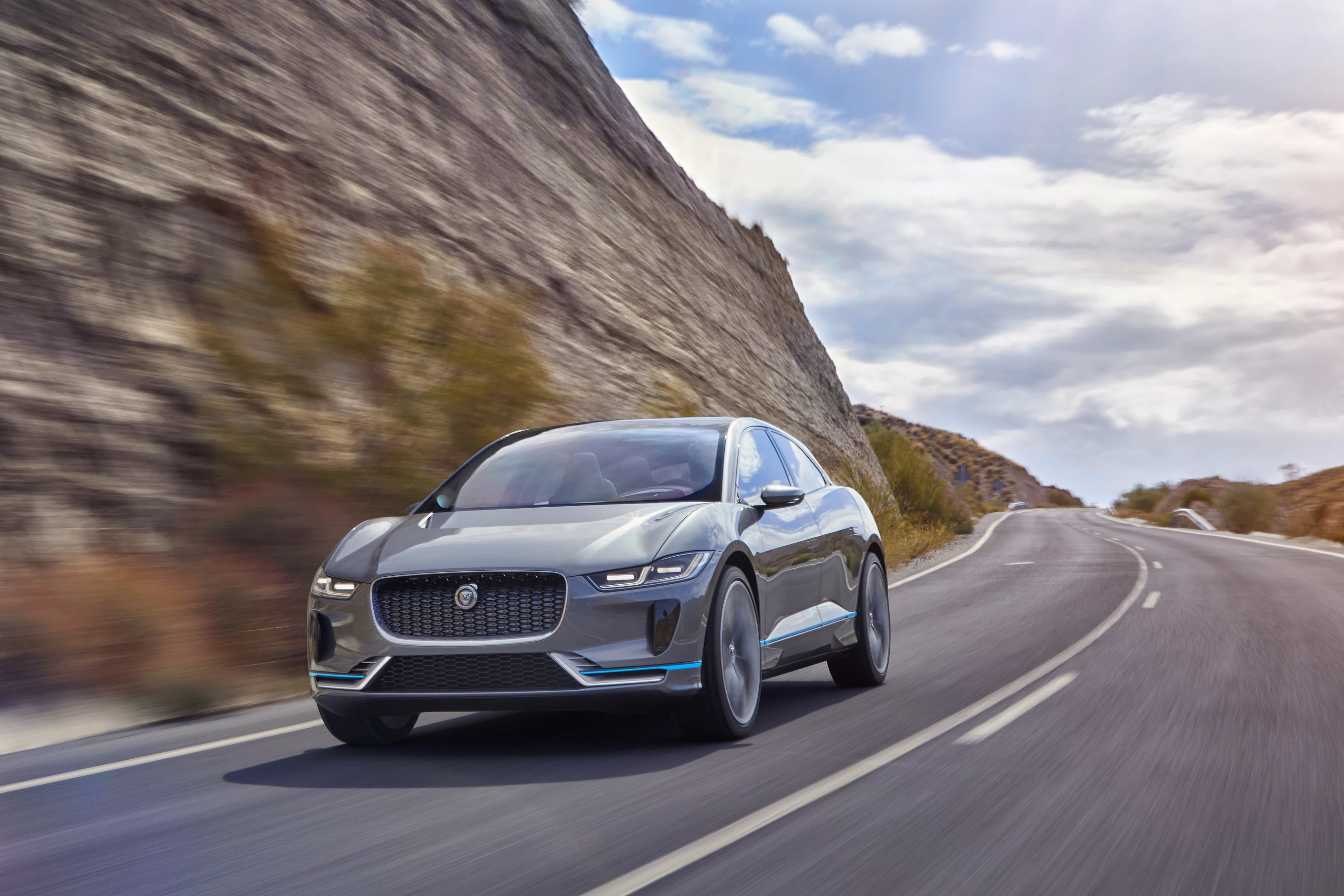 The face of the Jaguar I-Pace