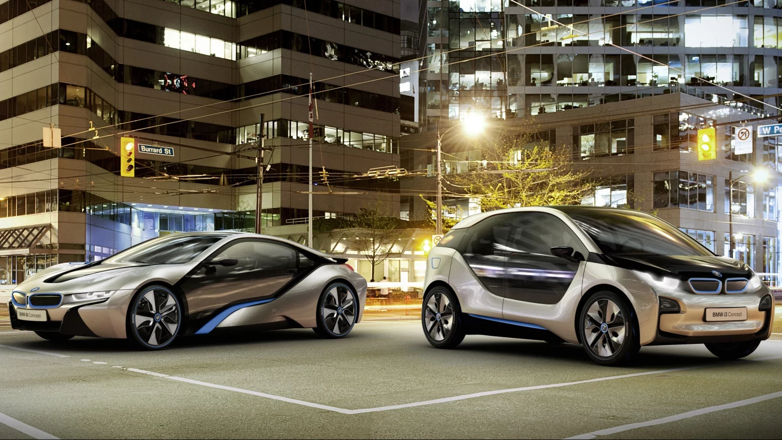 The BMW i8 (left) and i3 are just two concept cars that are set to go into production in the next couple of years