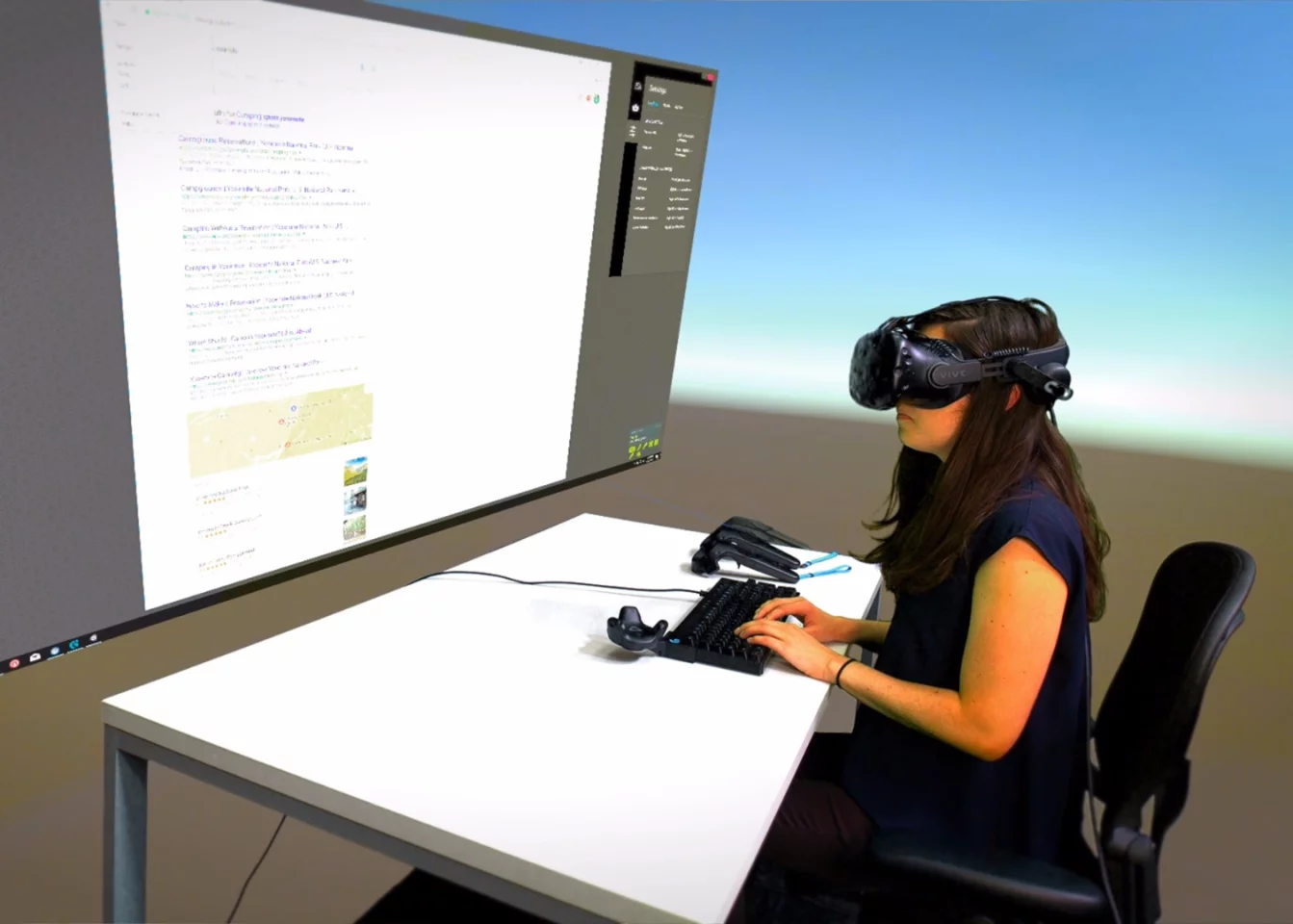 The Bridge uses a Logitech keyboard and a Vive Tracker to put your typing right into VR