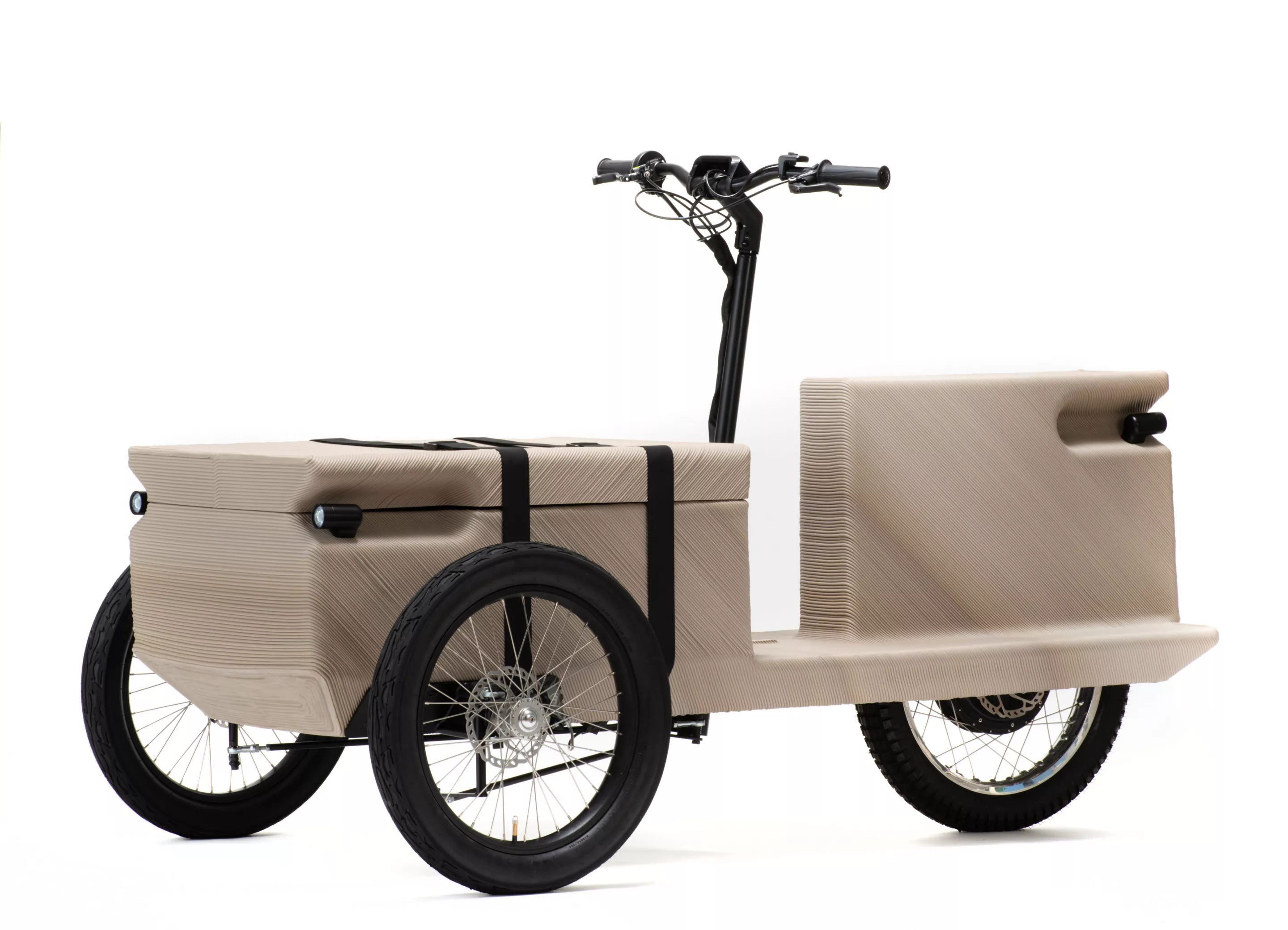 No pedals here, the ZUV electric cargo trike is motor only