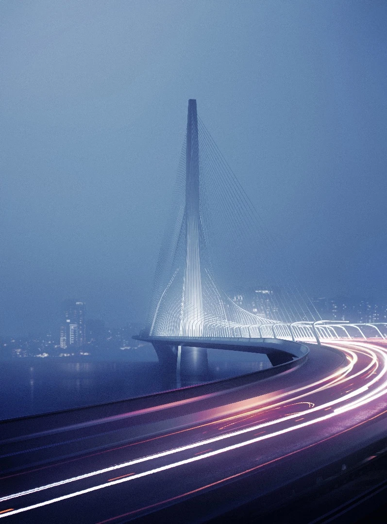 The Danjiang Bridge is due to begin operation in 2024