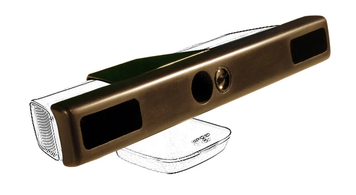 When added onto an existing Kinect, the NUIA eyeCharm allows it to serve as an eye-tracking device
