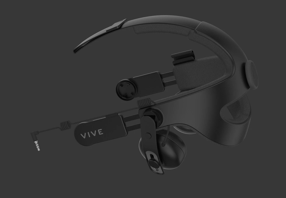 HTC has also announced the Vive Deluxe Audio Strap, a set of headphones that can be easily adjusted with a sizing dial