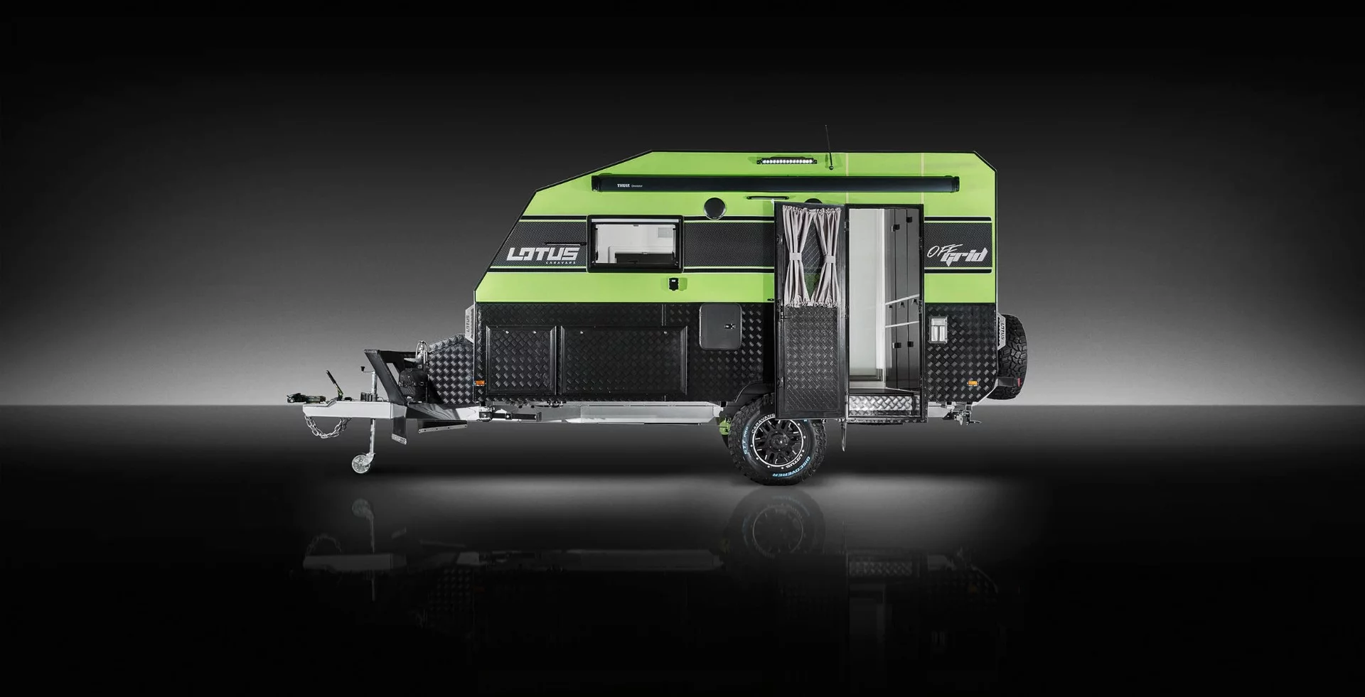 Lotus Caravans launched the Off Grid back in February and has been showing it at major Australian camper shows