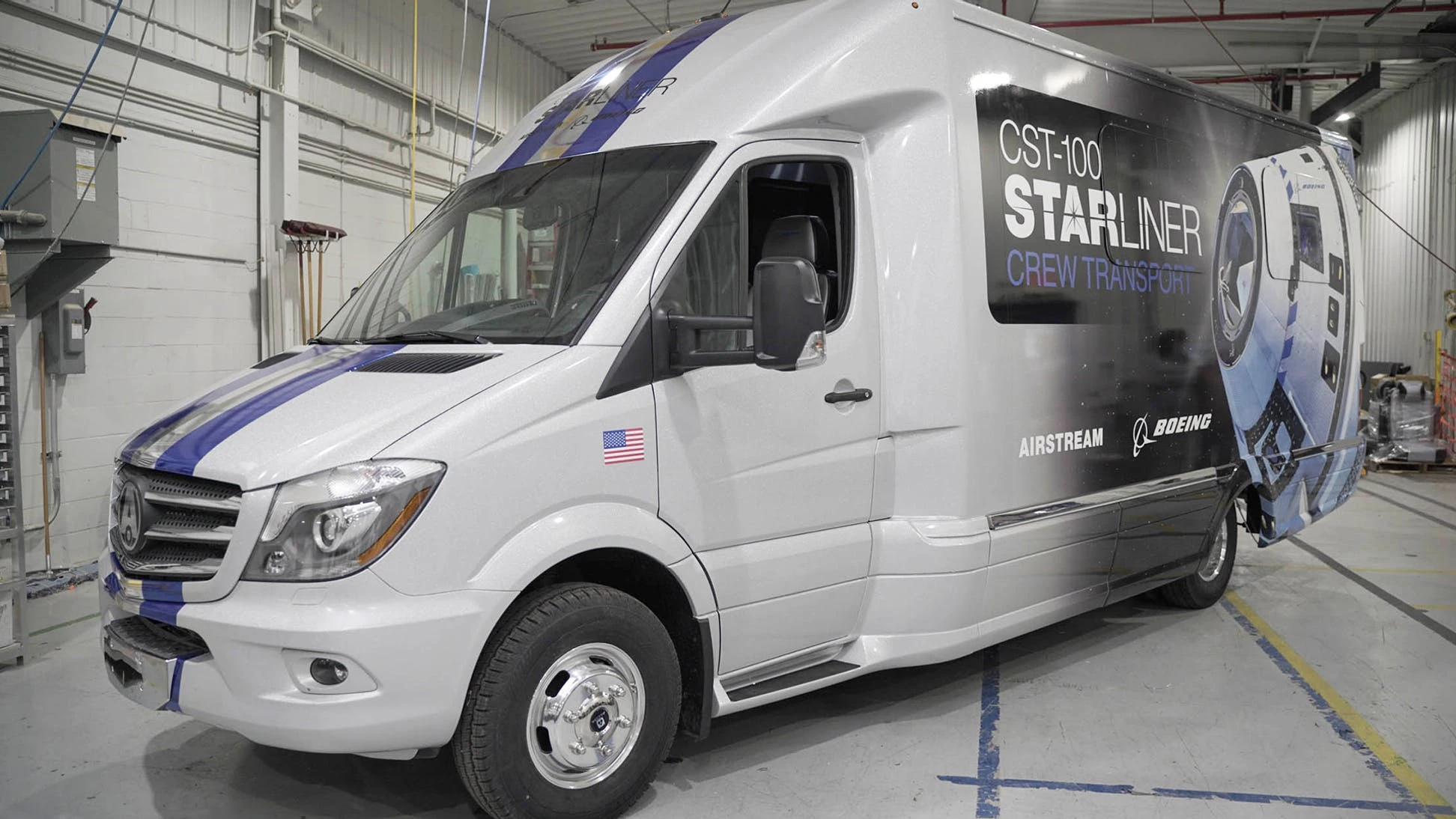 The Astrovan II can carry up to eight astronauts