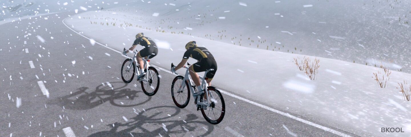A new addition to Bkool simulates the weather in real time