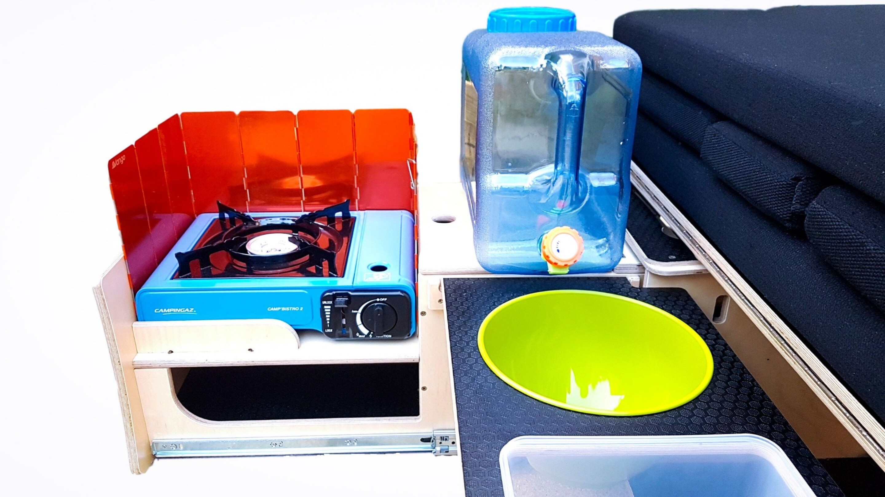 Campal allinone camper box creates a complete minicampervan for 1,400