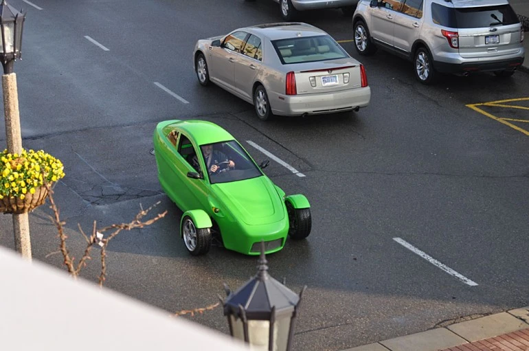 Elio advertises up to 84 mpg from a three-cylinder powertrain