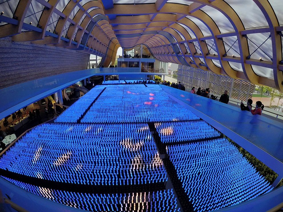 Field of LED lamps that is designed to resemble the crop process according to the Chinese lunisolar calendar