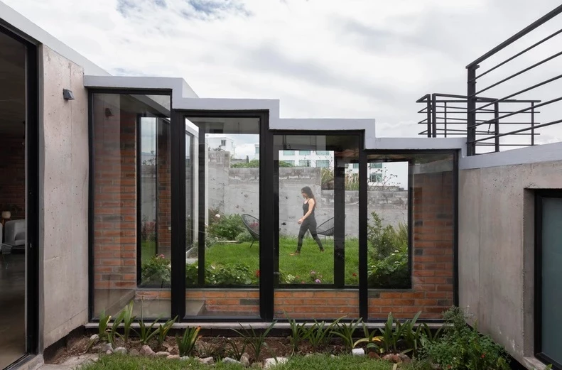 The clever design also allows the family to enjoy the several curated garden zones