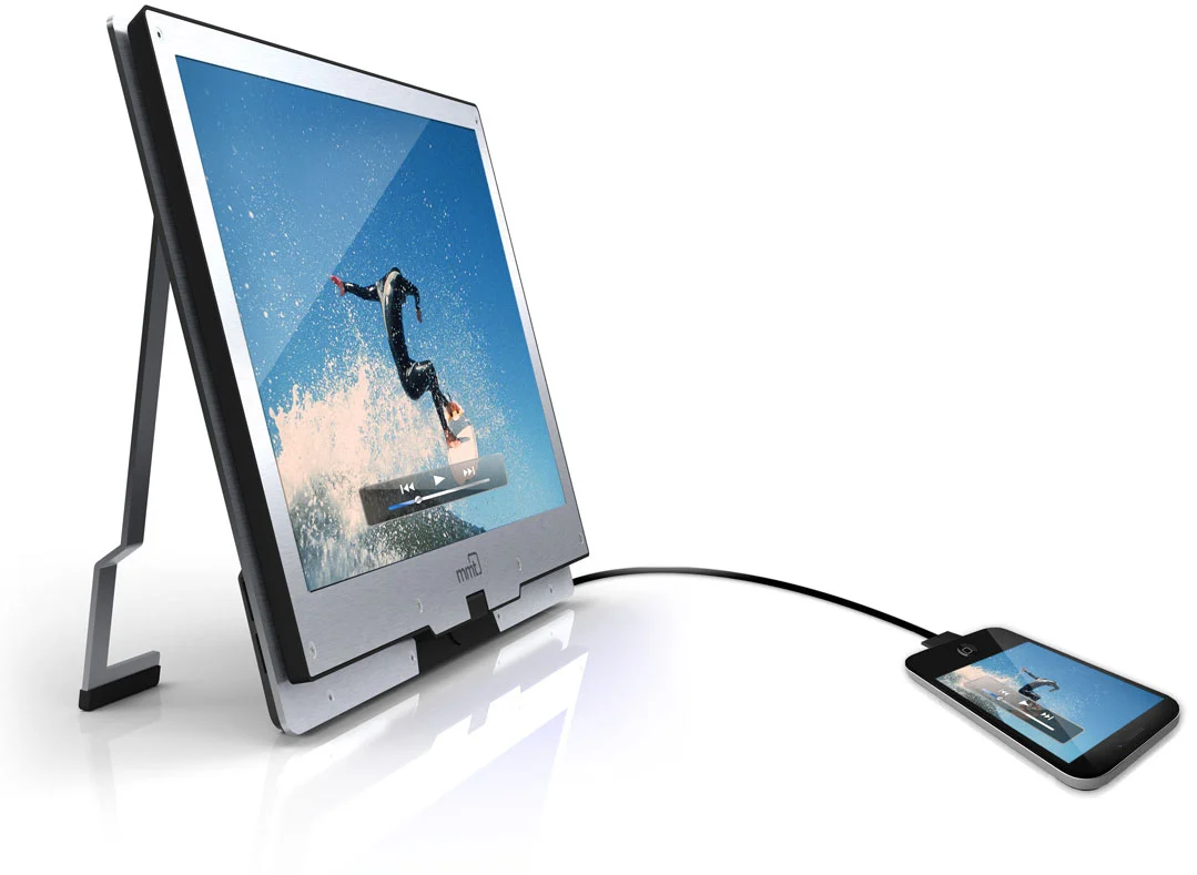 MMT's Monitor2Go is a 15.6-inch HD monitor, that mirrors the screen content of an attached mobile device