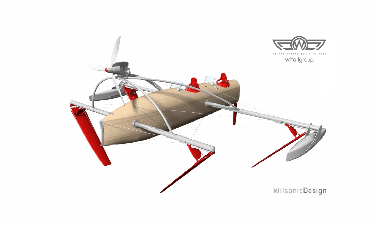 The prototype wFoil 18 Albatross