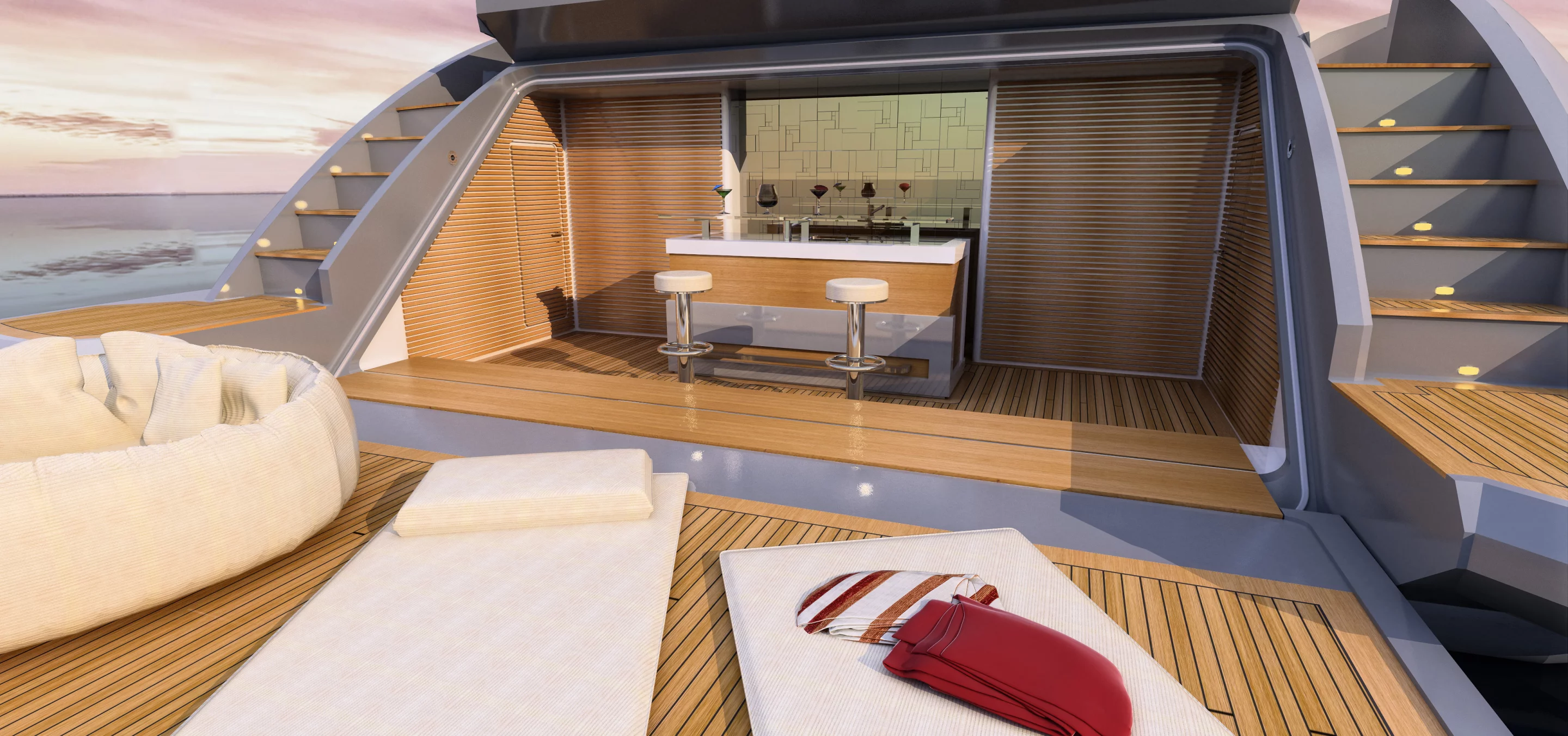 The Azimut Grande 140 Trideck sern deck