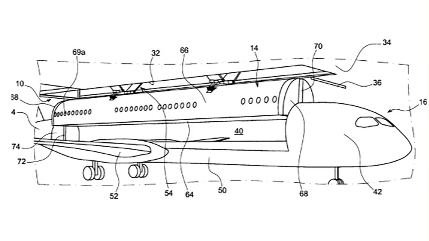 The patent puts forward a vision of a very different airport experience