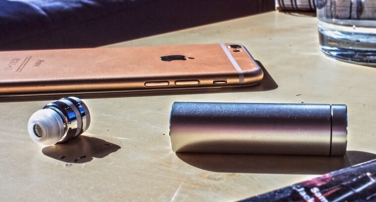 The portable inductive charger holds up to six charges