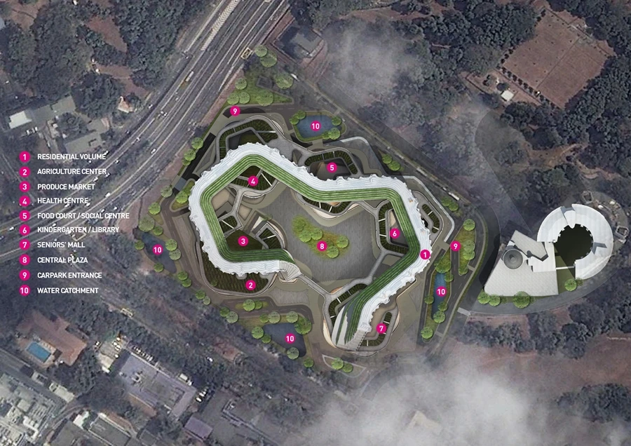 A plan view of the Homefarm concept (Image: Spark)