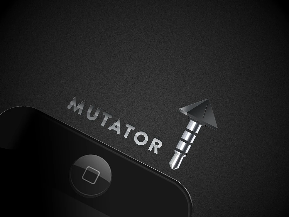 Mutator resides within the headphone socket on the iPhone, iPad, or iPod Touch, with a simple twist all that's needed to switch it on or off