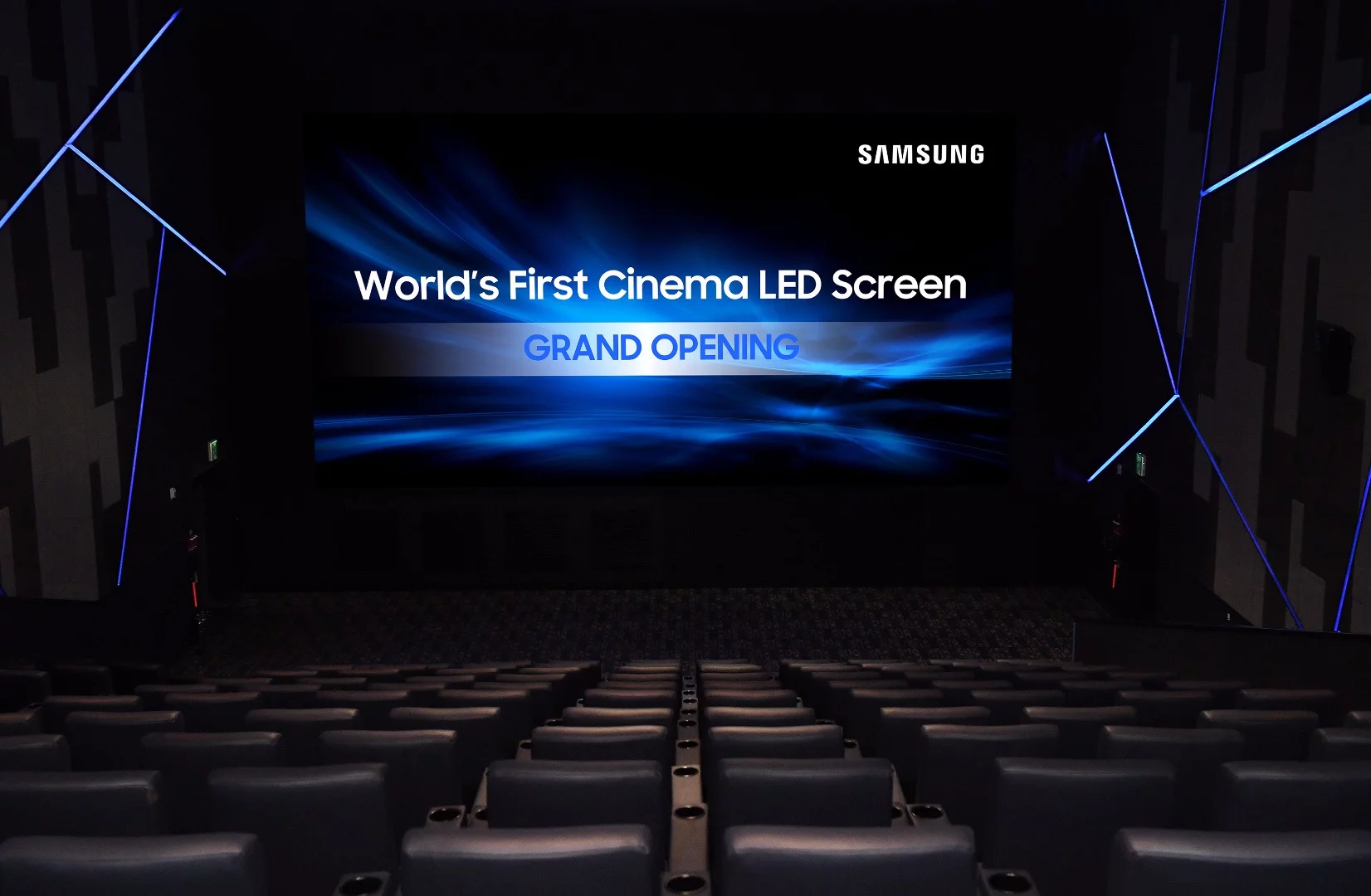 The first commercial installation of Samsung's 34 ft Cinema LED Screen