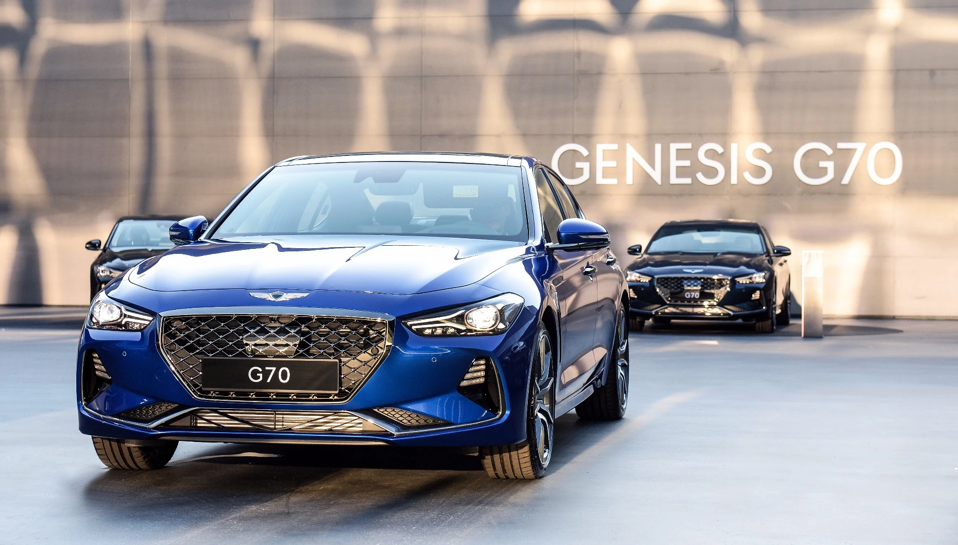 The Genesis G70 is available with a four-cylinder petrol or diesel engine