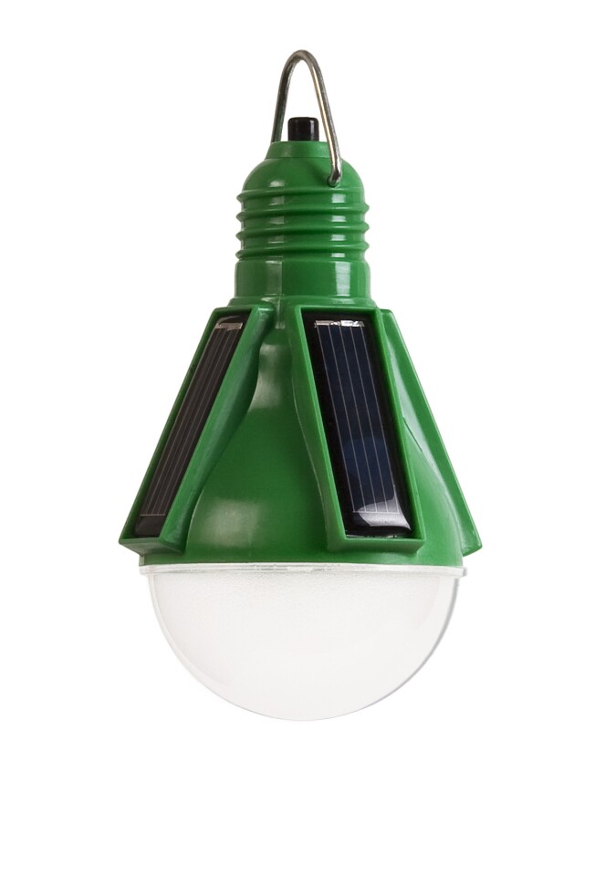 The N100 is about the same size as a standard lightbulb but requires no electricity and offers users around two hours of bright light in exchange for a day's worth of sun