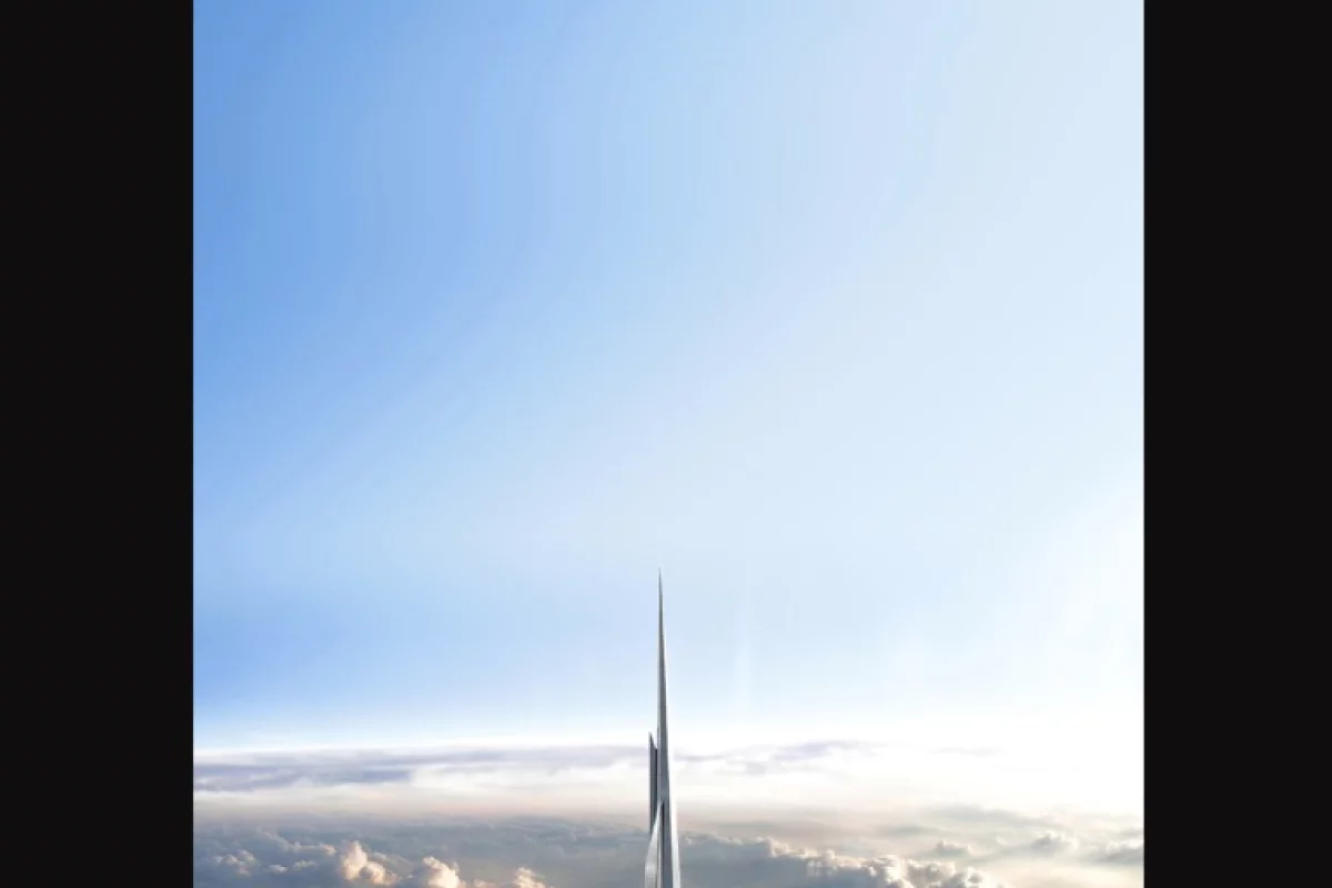 The Kingdom Tower - pet project of the richest Arab in the middle east, a Saudi prince.