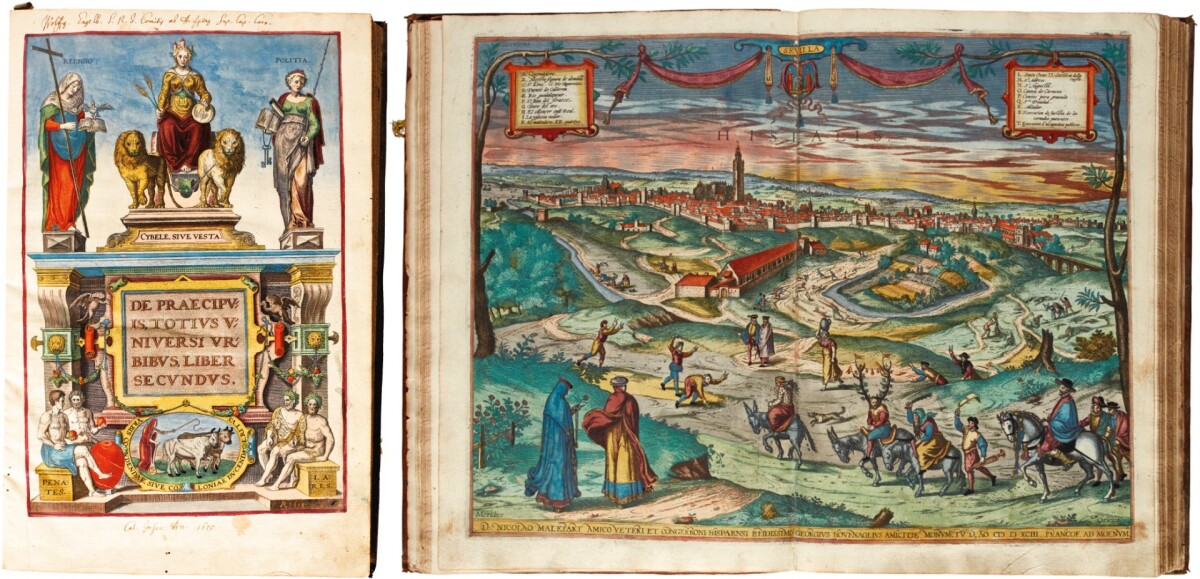 $341,375 | 'Civitates Orbis Terrarum' by Georg Braun & Frans Hogenberg | Auction House: Sotheby's | Sale price: £262,000 | Official Estimate: £100,000 to £150,000 | Date of sale: November 13, 2018