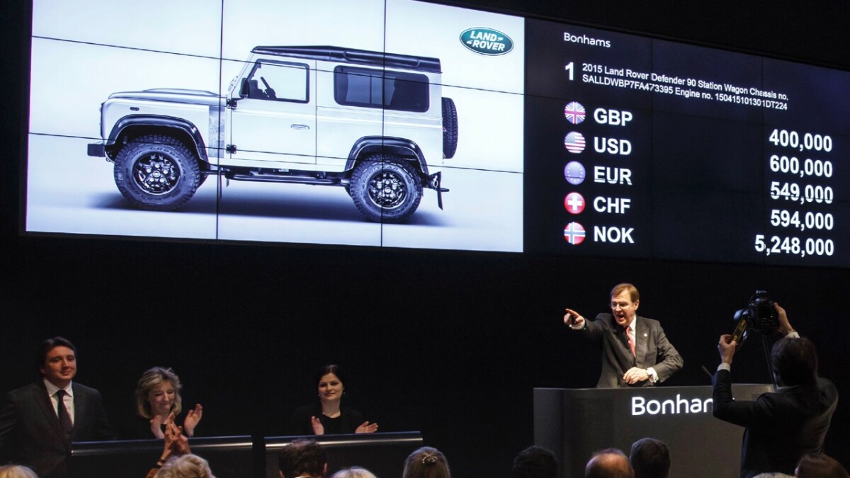 Land Rover made quite an effort to celebrate the two-millionth Land Rover being manufactured in May 2015. Production of the iconic Land Rover had begun at the Solihull plant in 1948 and most landmark vehicles produced there (such as the millionth car) had been retained for the company museum. The auction car was given a bespoke design by Land Rover's Special Vehicle Operations team, and an all-star cast of 33 notables and brand ambassadors built the vehicle, including Bear Grylls, Virginia McKenna OBE and Stephen and Nick Wilks, sons of the founders of Land Rover. All proceeds went to IFRC, which will use the donation to help communities in South-East Nepal to improve how they tackle natural disasters, and the Born Free Foundation, which plan to use the funds to support the 'Project Lion Rover' wildlife conservation initiative in Meru National Park, Kenya. The 2015 Land Rover Defender 90 fetched: $596,482 (£400,000) on December 16, 2015 at a Bonhams Special Auction to the benefit of International Federation of Red Cross and Red Crescent Societies (IFRC)